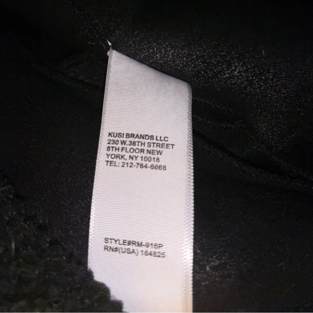 Rebecca Minkoff Black Women's Sherpa Coat S - Picture 6 of 6